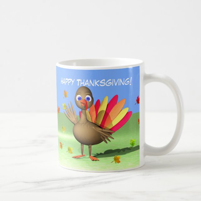 Kinder Erntedank Baby Türkei Tasse (Rechts)