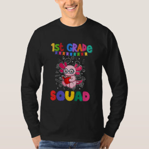 Kinder Erste Klasse Squad Axolotl Grundschule T-Shirt