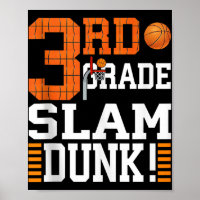 Kinder erster Schultag Slam Dunk Baske