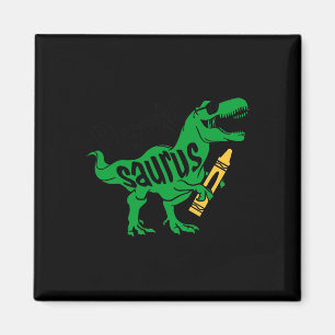 Kinder Erster Tag der Pre K Saurus Trex Girls Boys Magnet