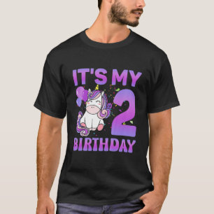 Kinder Es ist mein 2. Geburtstag 2 Jahre alt Gebur T-Shirt