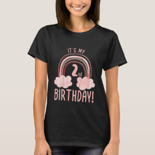 Kinder Es ist mein 2. Geburtstag 2 Jahre alter zwe T-Shirt