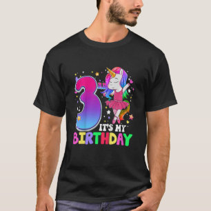 Kinder Es ist mein 3. Geburtstag Einhorn 3 Jahre a T-Shirt