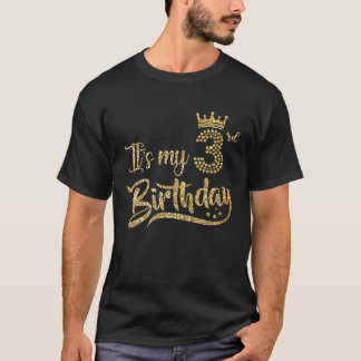 Kinder Es ist mein 3. Geburtstag Mädchen 3 Jahre a T-Shirt