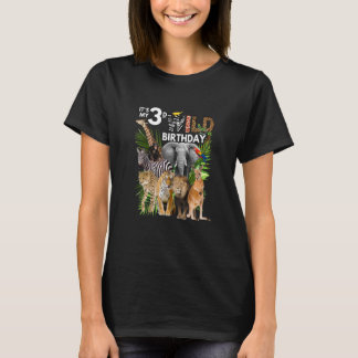 Kinder Es ist mein 3d Wild Birthday Safari Animals T-Shirt
