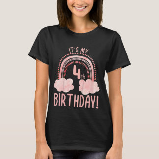 Kinder Es ist mein 4. Geburtstag 4 Jahre alt Viert T-Shirt