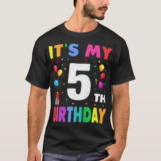 Kinder, es ist mein 5. Geburtstag 5 5. Geburtstag  T-Shirt