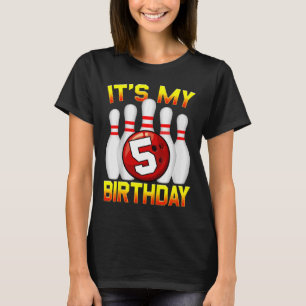 Kinder Es ist mein 5. Geburtstag Bowling 5 Jahre a T-Shirt