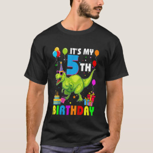 Kinder Es ist mein 5. Geburtstags-Glück 5 Jahre Re T-Shirt