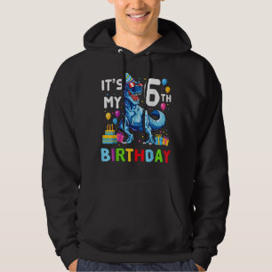 Kinder Es ist mein 6. Geburtstag H Appy 6 Jahr x Hoodie