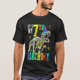 Kinder Es ist mein 7. Geburtstag Glück 7 Jahre Din T-Shirt