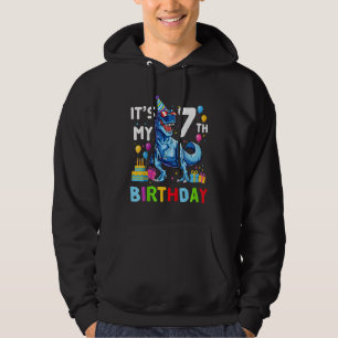 Kinder Es ist mein 7. Geburtstag Junge Happy 7 Jah Hoodie