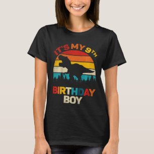 Kinder Es ist mein 9. Geburtstag Jungen Dinosaurie T-Shirt