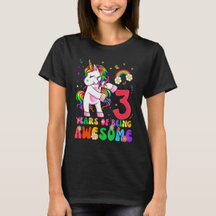 Kinder Es ist mein dritter Geburtstag Einhorn Gebu T-Shirt