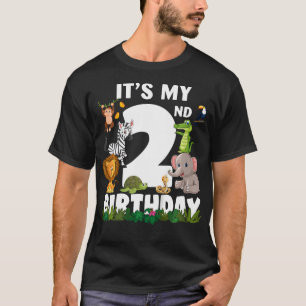Kinder es ist mein Geburtstag Zoo Jungle Safari Ja T-Shirt