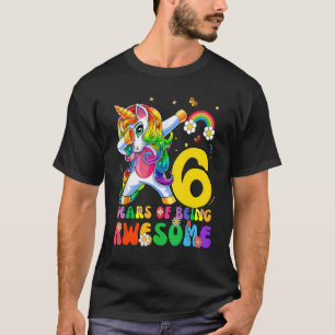 Kinder Es sind meine 6. Geburtstagsmädchen Unicorn T-Shirt
