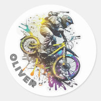 Kinder fahren BMX. Rennfahrer