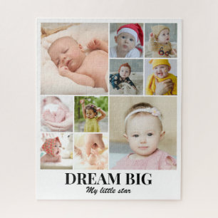 Kinder Familien-Fotocollage 10 Bilder 8x10 16x20 Puzzle