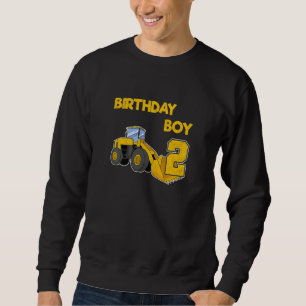 Kinder Familienbau LKW Bagger Geburtstag Sweatshirt
