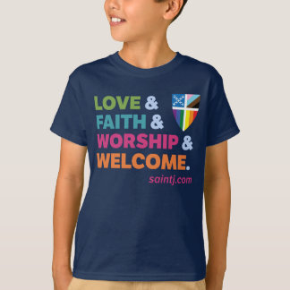 Kinder färben Willkommen mit Stolz Schild T-Shirt