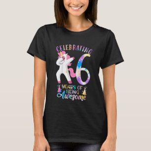 Kinder feiern 7 Jahre phantastisches Einhorn T-Shirt