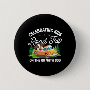 Kinder feiern Road Trip unterwegs mit Gott VBS Button