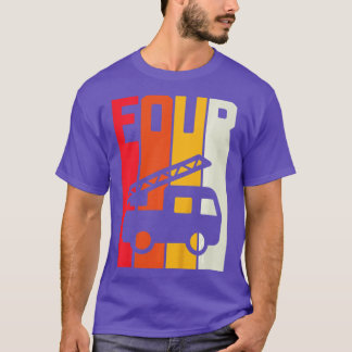 Kinder Feuerwehrauto 4. Geburtstag Jungen Feuerweh T-Shirt