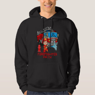 Kinder Feuerwehrauto Motor Feuerwehrauto Feuerwehr Hoodie
