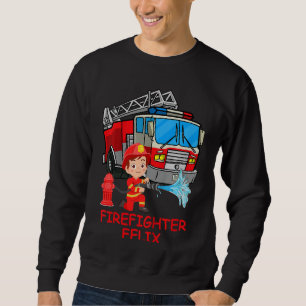 Kinder Feuerwehrauto Motor Feuerwehrauto Feuerwehr Sweatshirt