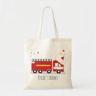 Kinder-Feuerwehrauto-Spaß-Bibliothekstasche Tragetasche