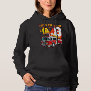 Kinder Feuerwehrfahrzeug 8. Geburtstag Junge Feuer Hoodie