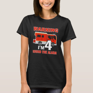 Kinder Feuerwehrmann mit Feuerwehrfahrzeug Ich bin T-Shirt