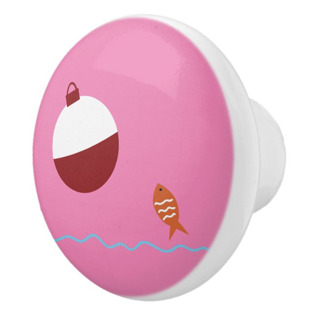 Kinder Fisch und Köder Keramikknauf (Rechts)