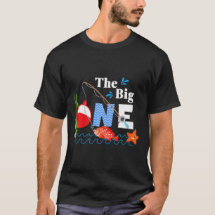 Kinder Fischen Der Große Ein Jahr 1. Erste Geburts T-Shirt