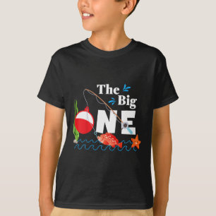 Kinder Fischen Der Große Eine Jahr 1. Erster Gebur T-Shirt