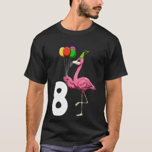 Kinder Flamingo Geburtstag 8 Flamingo Thema 8. Geb T-Shirt
