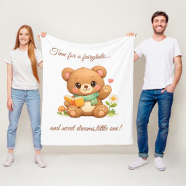 Kinder-Fleece-Decke | "Märchenlesebär" Fleecedecke