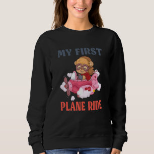Kinder fliegen zum ersten Mal mit meinem ersten Fl Sweatshirt