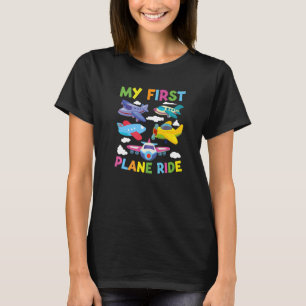 Kinder fliegen zum ersten Mal mit meinen ersten Fl T-Shirt