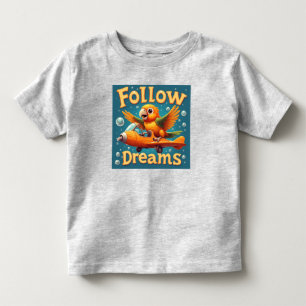 🦜 Kinder Flugzeug Vogel Geschenk Für Kleine Träum Kleinkind T-shirt