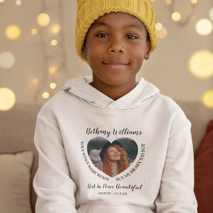 Kinder Foto Gedenken Hoodie