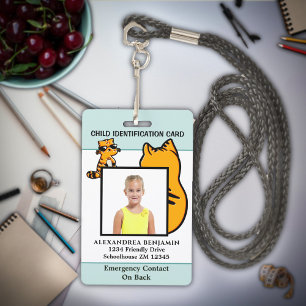Kinder-Foto-ID-Ausweis Lustige Benutzerdefinierte Ausweis