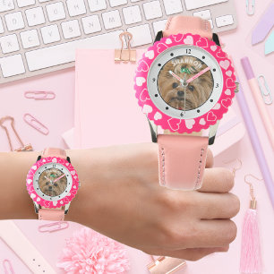 Kinder FOTO NAME Watch - Haustier Freunde Fami Armbanduhr