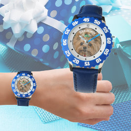 Kinder FOTO NAME Watch - Haustier | Freunde | Fami Armbanduhr