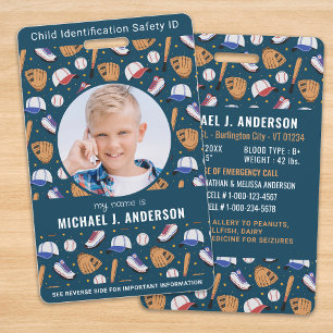 Kinder Foto Notfall ID Sport Kinder Identifikation Ausweis