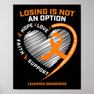 Kinder Frauen Leukämie Bewusstsein kämpfen Leukemi Poster
