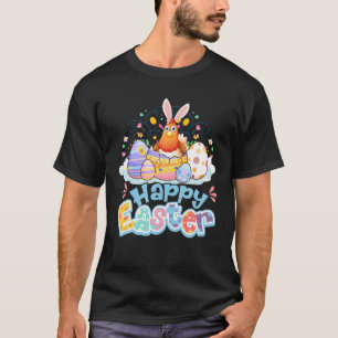 Kinder Frohe Ostern Geschenk Süße Huhn Hase Mädche T-Shirt