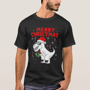 Kinder frohe Weihnachten T Rex Dinosaurier Funny B T-Shirt