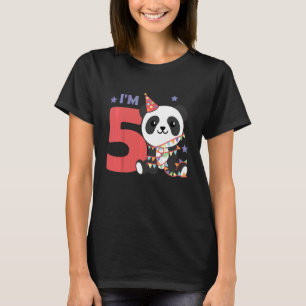 Kinder Fünfter Geburtstag Panda tötet einen Geburt T-Shirt