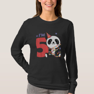 Kinder Fünfter Geburtstag Panda tötet einen Geburt T-Shirt